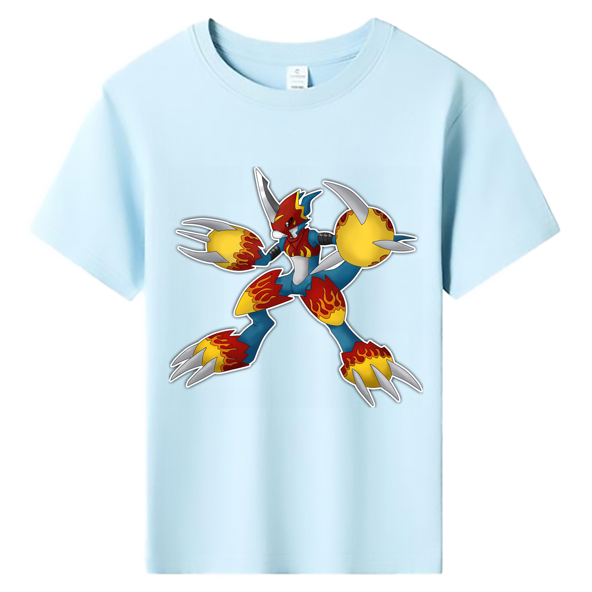 （画像用） Digimon デジタルモンスター/デジモン 綿100％キッズTシャツ（フロントプリント）